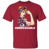 Beautiful Girl Unbreakable Go Colorado Avalanche T Shirt