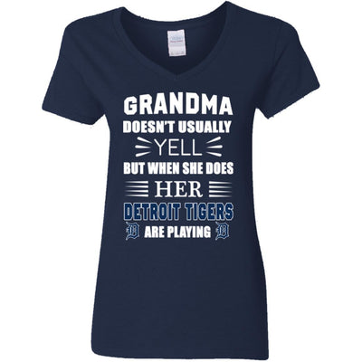 Grandma Doesn't Usually Yell Detroit Tigers T Shirts