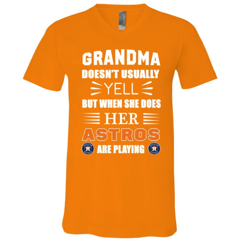 Grandma Doesn't Usually Yell Houston Astros T Shirts