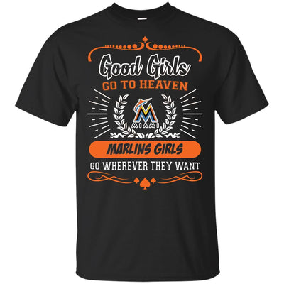 Good Girls Go To Heaven Miami Marlins Girls T Shirts