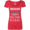 Warning Mom Will Cheer Loudly Colorado Avalanche T Shirts