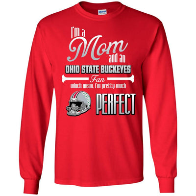 Cool Pretty Perfect Mom Fan Ohio State Buckeyes T Shirt