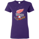 Snoopy Christmas Detroit Red Wings T Shirts