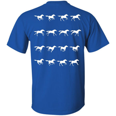 Horse Running Stop Motion Horse Tee Shirt For Equestrian Gift