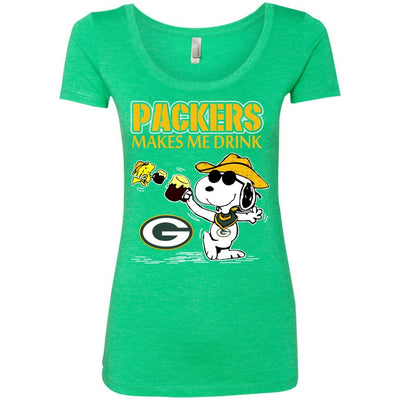 Green Bay Packers Make Me Drinks T Shirt