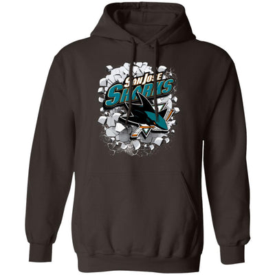 Colorful Earthquake Art San Jose Sharks T Shirt