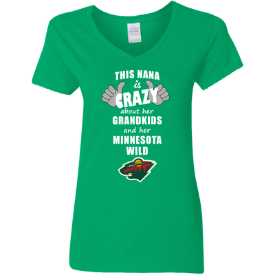 This Nana Is Crazy About Her Grandkids And Her Minnesota Wild T Shirts