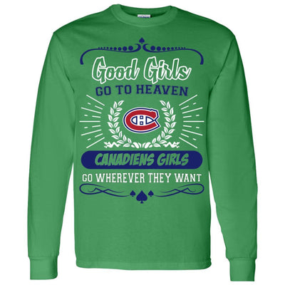 Good Girls Go To Heaven Montreal Canadiens Girls T Shirts