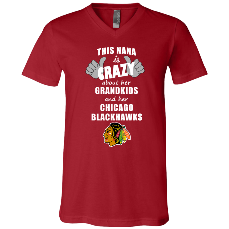 This Nana Is Crazy About Her Grandkids And Her Chicago Blackhawks T Shirts