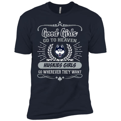 Good Girls Go To Heaven Connecticut Huskies Girls T Shirts