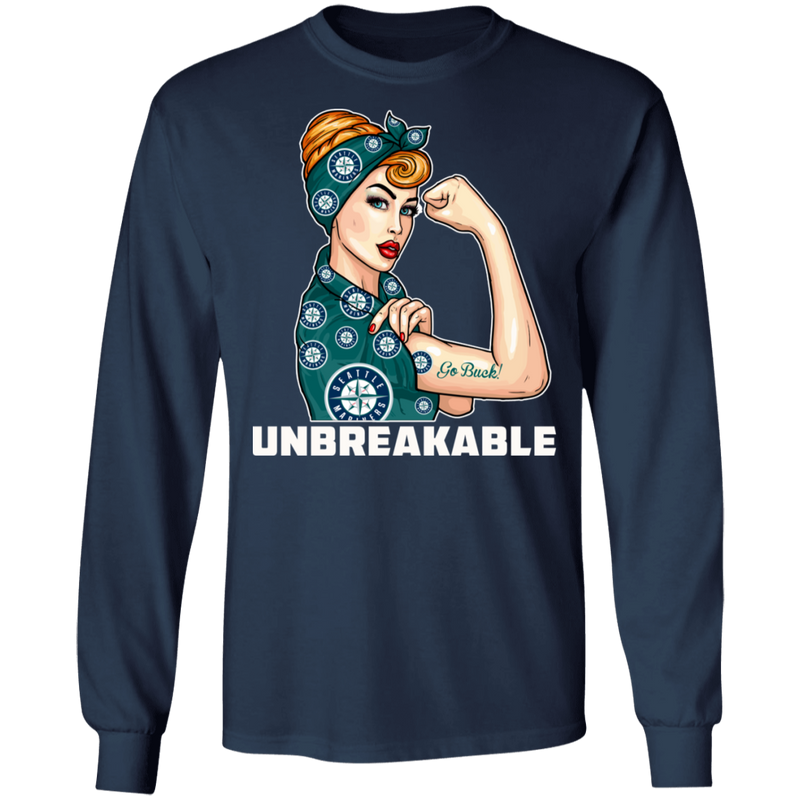 Beautiful Girl Unbreakable Go Seattle Mariners T Shirt