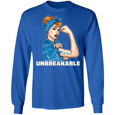 Beautiful Girl Unbreakable Go Detroit Lions T Shirt