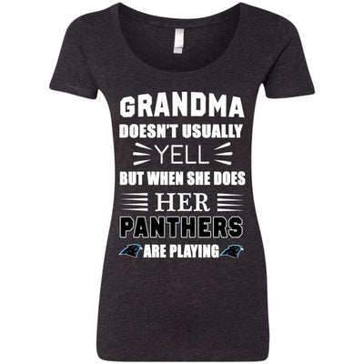 Grandma Doesn't Usually Yell Carolina Panthers T Shirts