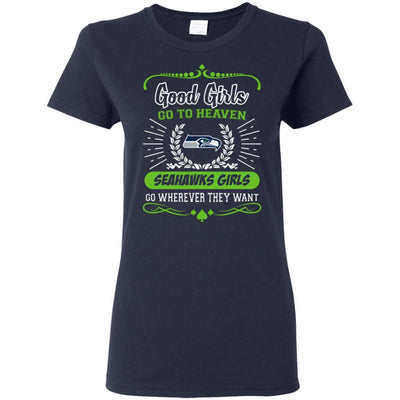 Good Girls Go To Heaven Seattle Seahawks Girls T Shirts