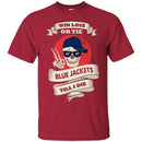 Skull Say Hi Columbus Blue Jackets T Shirts