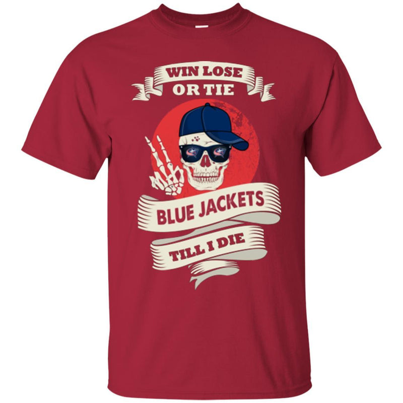 Skull Say Hi Columbus Blue Jackets T Shirts