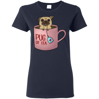 Pug Of Tea Pug T Shirts