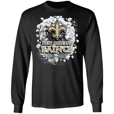 Colorful Earthquake Art New Orleans Saints T Shirt