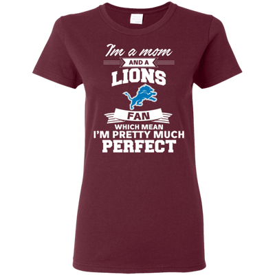 I'm A Mom And A Detroit Lions Fan T Shirt