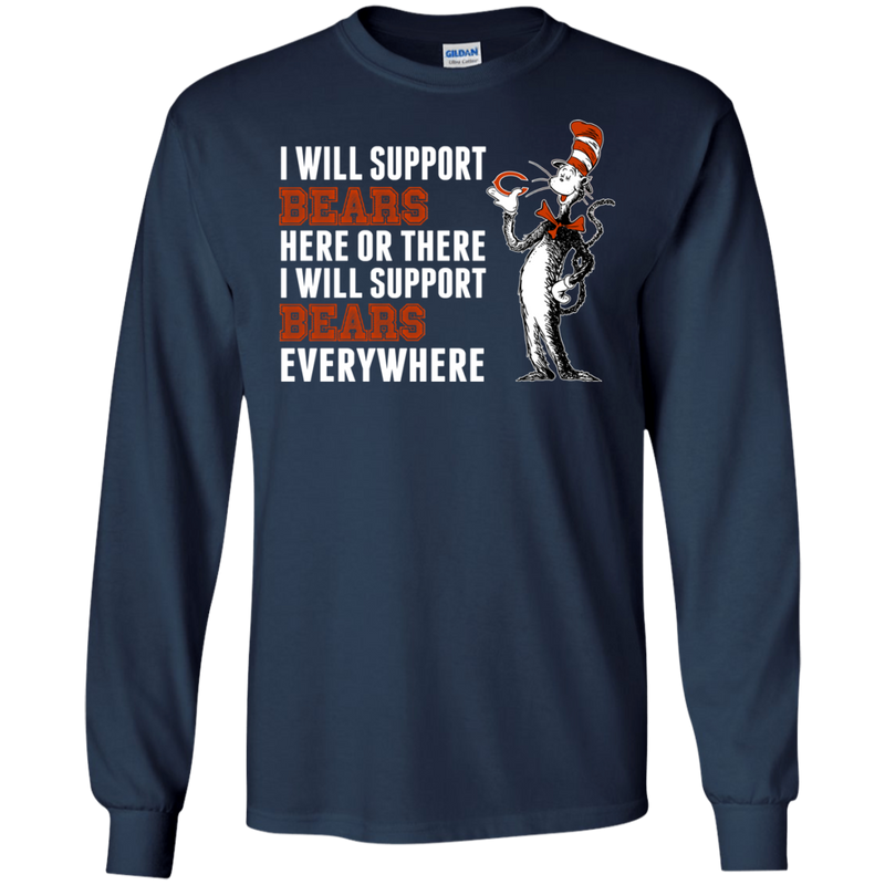 I Will Support Everywhere Chicago Bears T Shirts