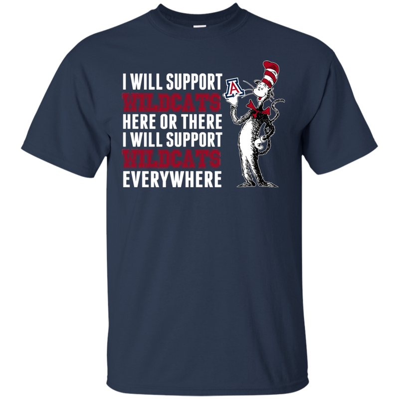 I Will Support Everywhere Arizona Wildcats T Shirts