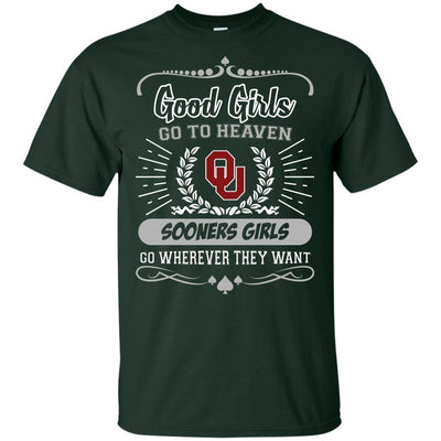 Good Girls Go To Heaven Oklahoma Sooners Girls T Shirts