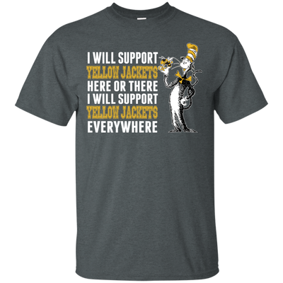 I Will Support Everywhere Georgia Tech Yellow Jackets T Shirts