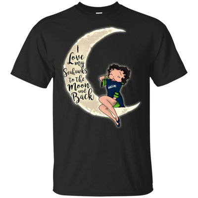 BB I Love My Seattle Seahawks To The Moon And Back T Shirt - Best Funny Store