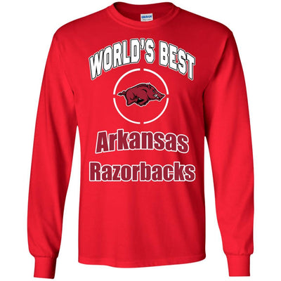Amazing World's Best Dad Arkansas Razorbacks T Shirts