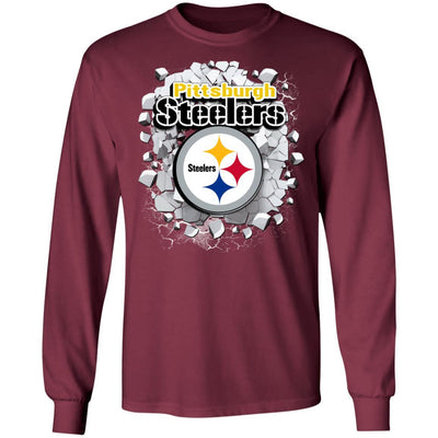 Colorful Earthquake Art Pittsburgh Steelers T Shirt