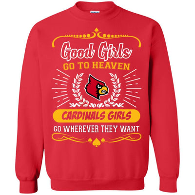 Good Girls Go To Heaven Louisville Cardinals Girls T Shirts