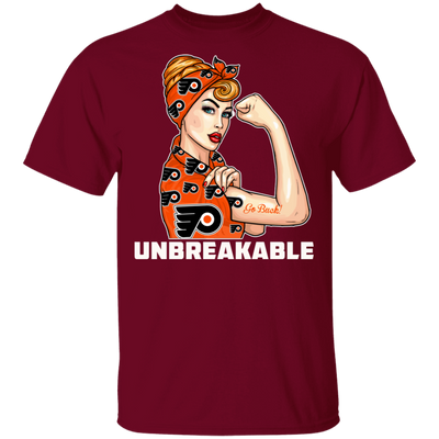 Beautiful Girl Unbreakable Go Philadelphia Flyers T Shirt