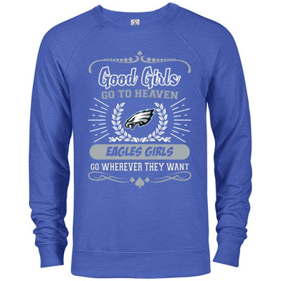 Good Girls Go To Heaven Philadelphia Eagles Girls T Shirts