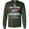 Funny This Grandma Is Crazy About Her Grandkids And Her Texas Rangers T Shirts