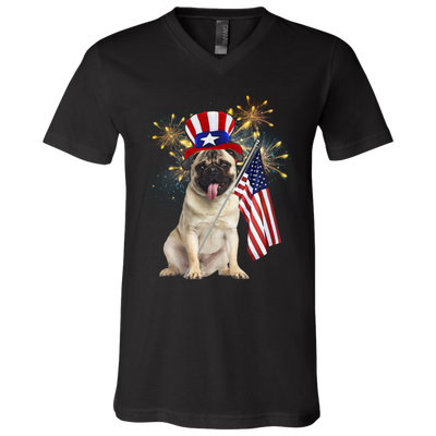 Independence Day Pug T Shirts