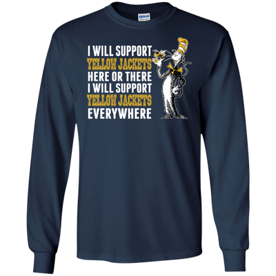 I Will Support Everywhere Georgia Tech Yellow Jackets T Shirts