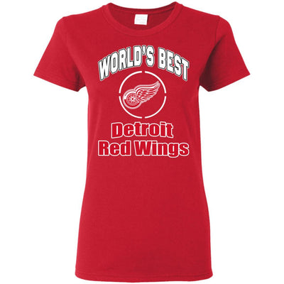Amazing World's Best Dad Detroit Red Wings T Shirts