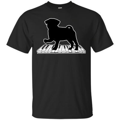 Pug Playing Piano Music T Shirts