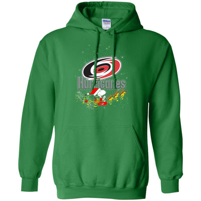 Snoopy Christmas Carolina Hurricanes T Shirts