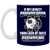 My Loyalty And Your Lack Of Taste Notre Dame Fighting Irish Mugs