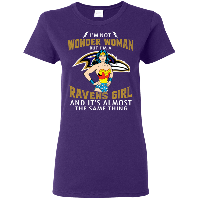I'm Not Wonder Woman Baltimore Ravens T Shirts
