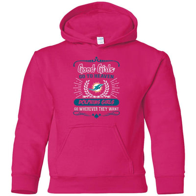 Good Girls Go To Heaven Miami Dolphins Girls T Shirts