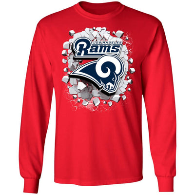 Colorful Earthquake Art Los Angeles Rams T Shirt