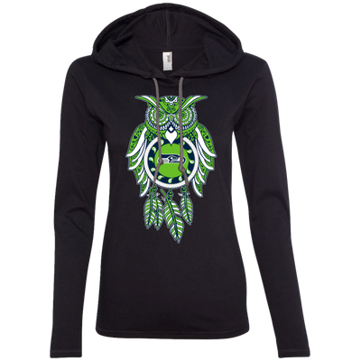 Dreamcatcher Owl Seattle Seahawks T Shirt