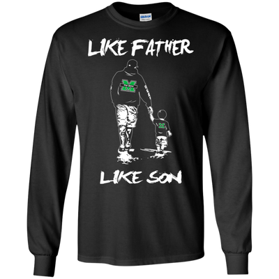 Happy Like Father Like Son Marshall Thundering Herd T Shirts