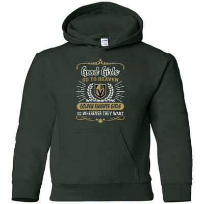 Good Girls Go To Heaven Vegas Golden Knights Girls T Shirts