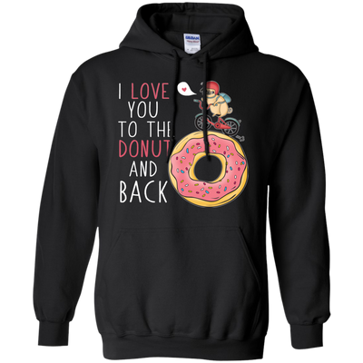 I Love You To The Donut And Back Pug T Shirts