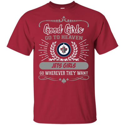 Good Girls Go To Heaven Winnipeg Jets Girls T Shirts