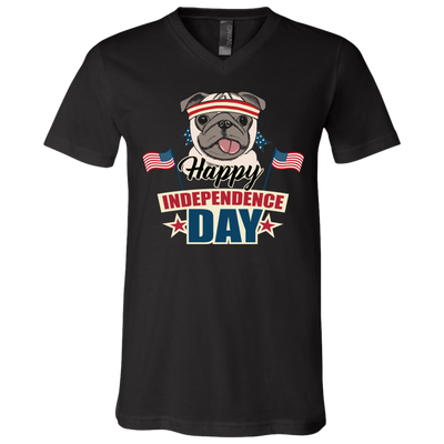 Happy Independence Day Pug T Shirts V2