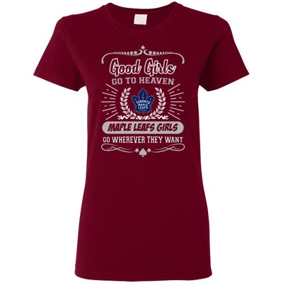 Good Girls Go To Heaven Toronto Maple Leafs Girls T Shirts